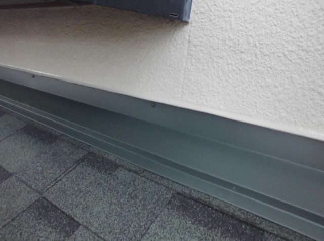 加古川市で板金施工後の差し掛け屋根